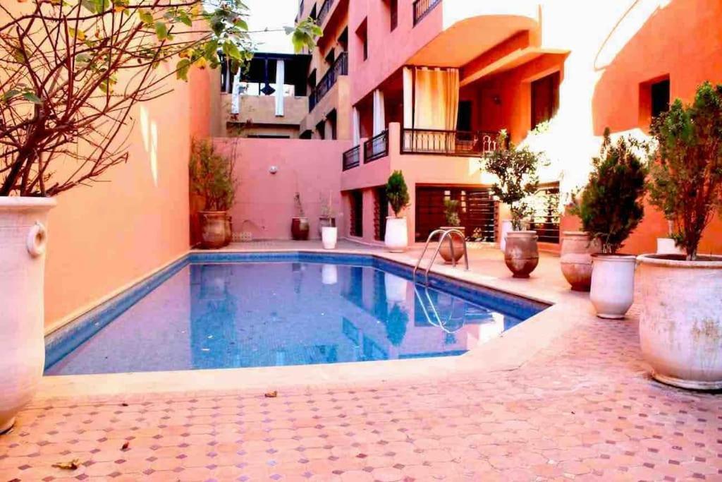 Cosy Appartement Au Coeur De Gueliz Marrakesh Exterior foto